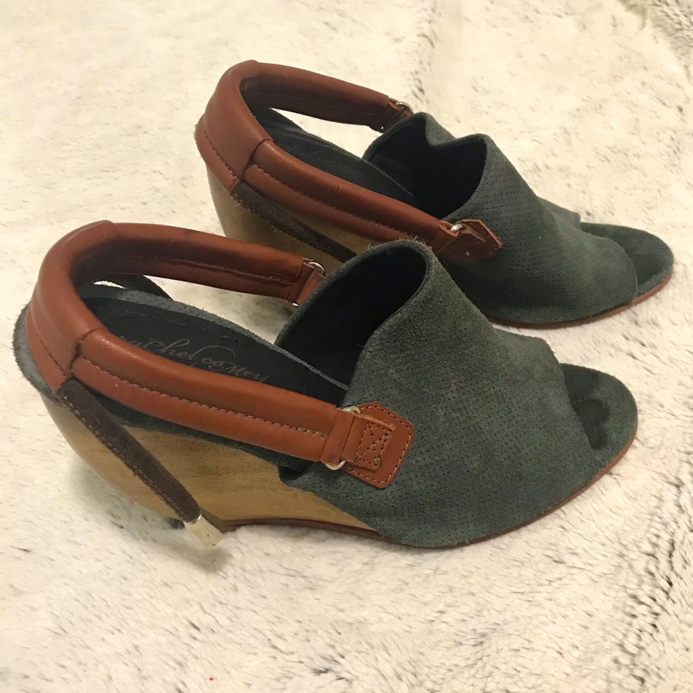Rachel Comey leather sling back wedge Sandals
